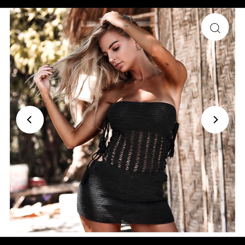 Andi Bagus crochet dress in BLACK! BRAND NEW, never worn